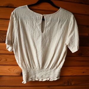 Anthropologie Lumiere Textured Striped Knit Top